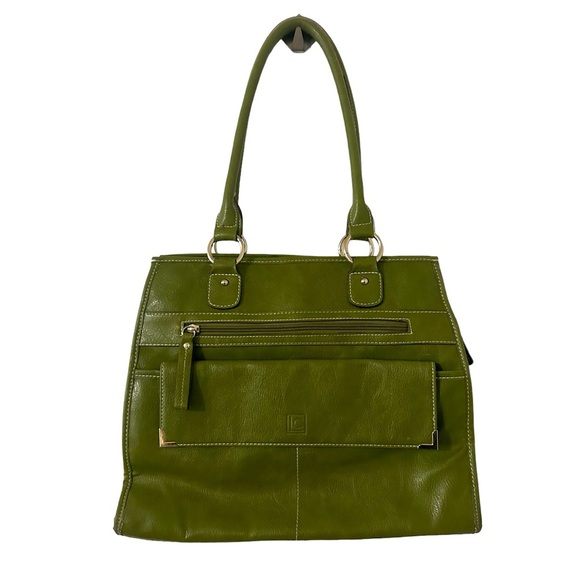 Liz Claiborne Handbags - 5/$25 Liz Claiborne olive green vegan leather spacious storage shoulder purse
